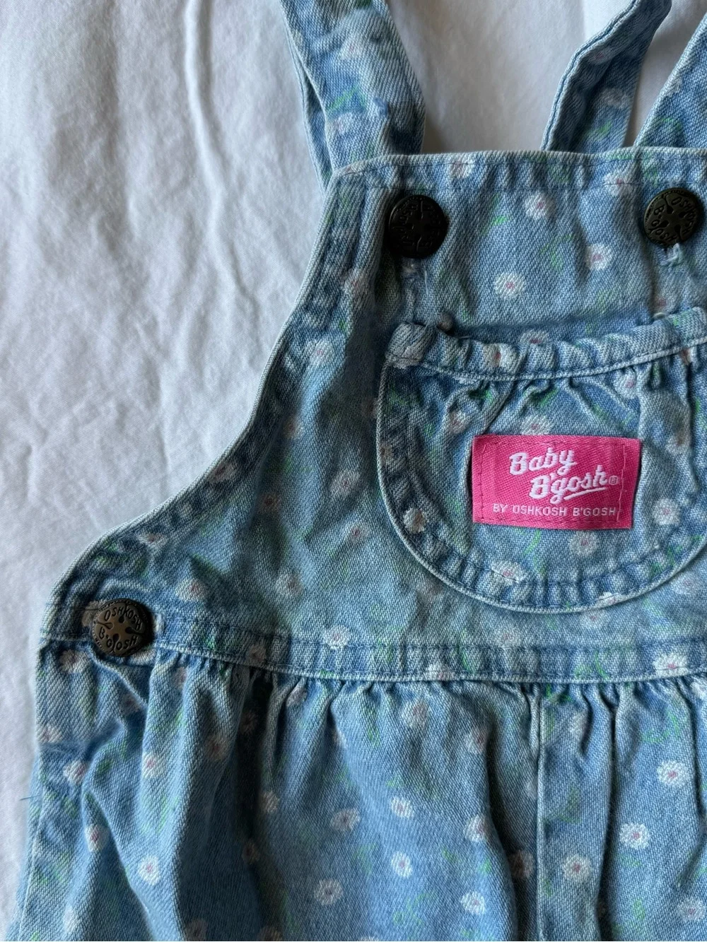 Vintage Baby B’gosh Floral Shortalls